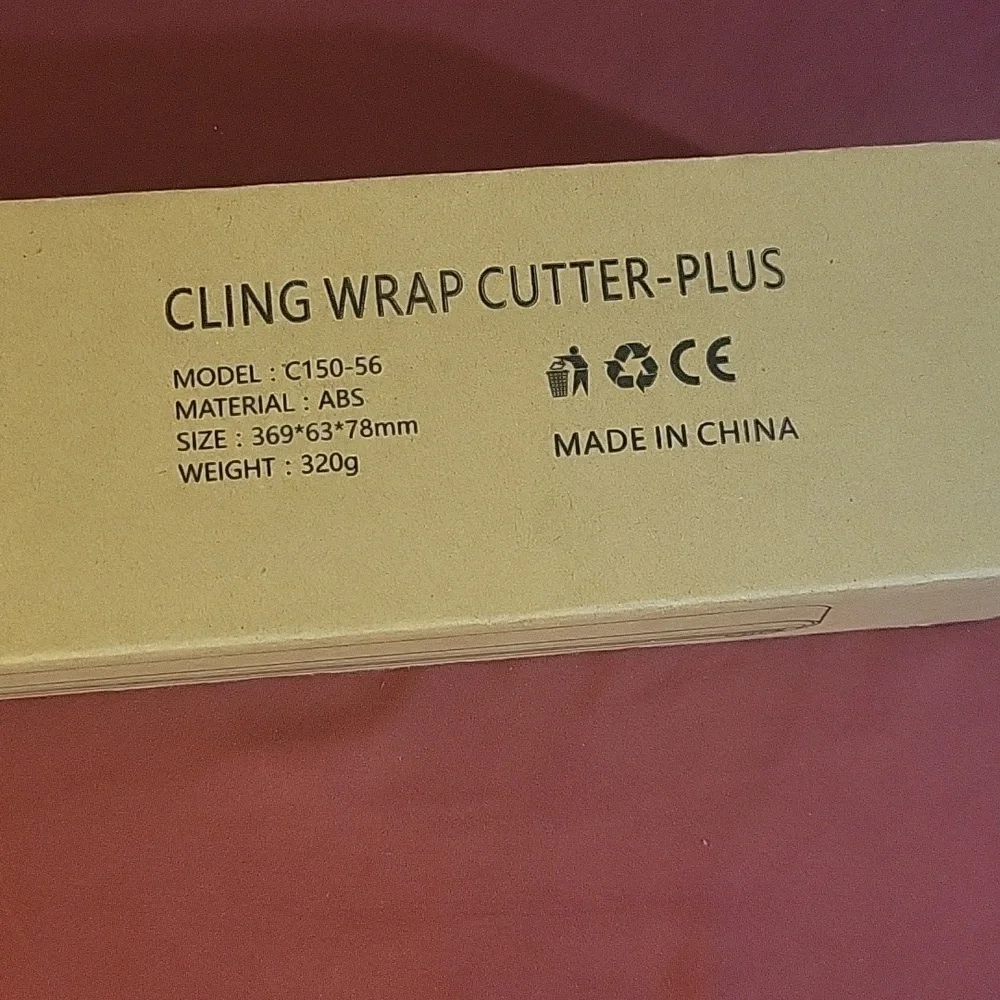 Cling Wrap Refillable Magnetic Plastic Wrap Dispenser with Side Cutter, NWT